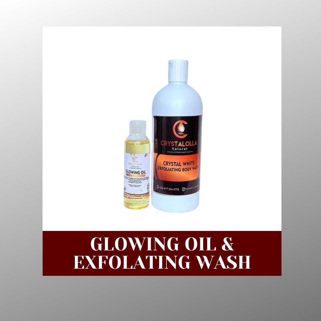 Glowing Oil/Crystal White Exfoliating Wash